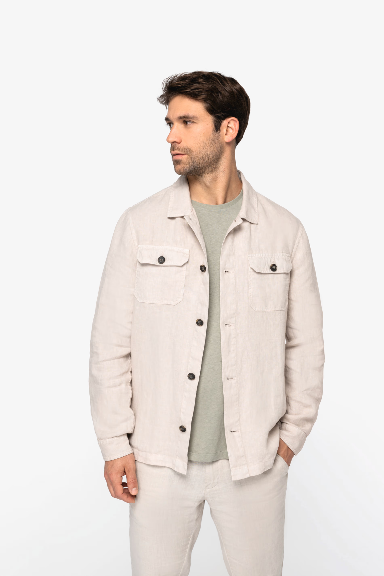 HARRY - OVERSHIRT IN LINO