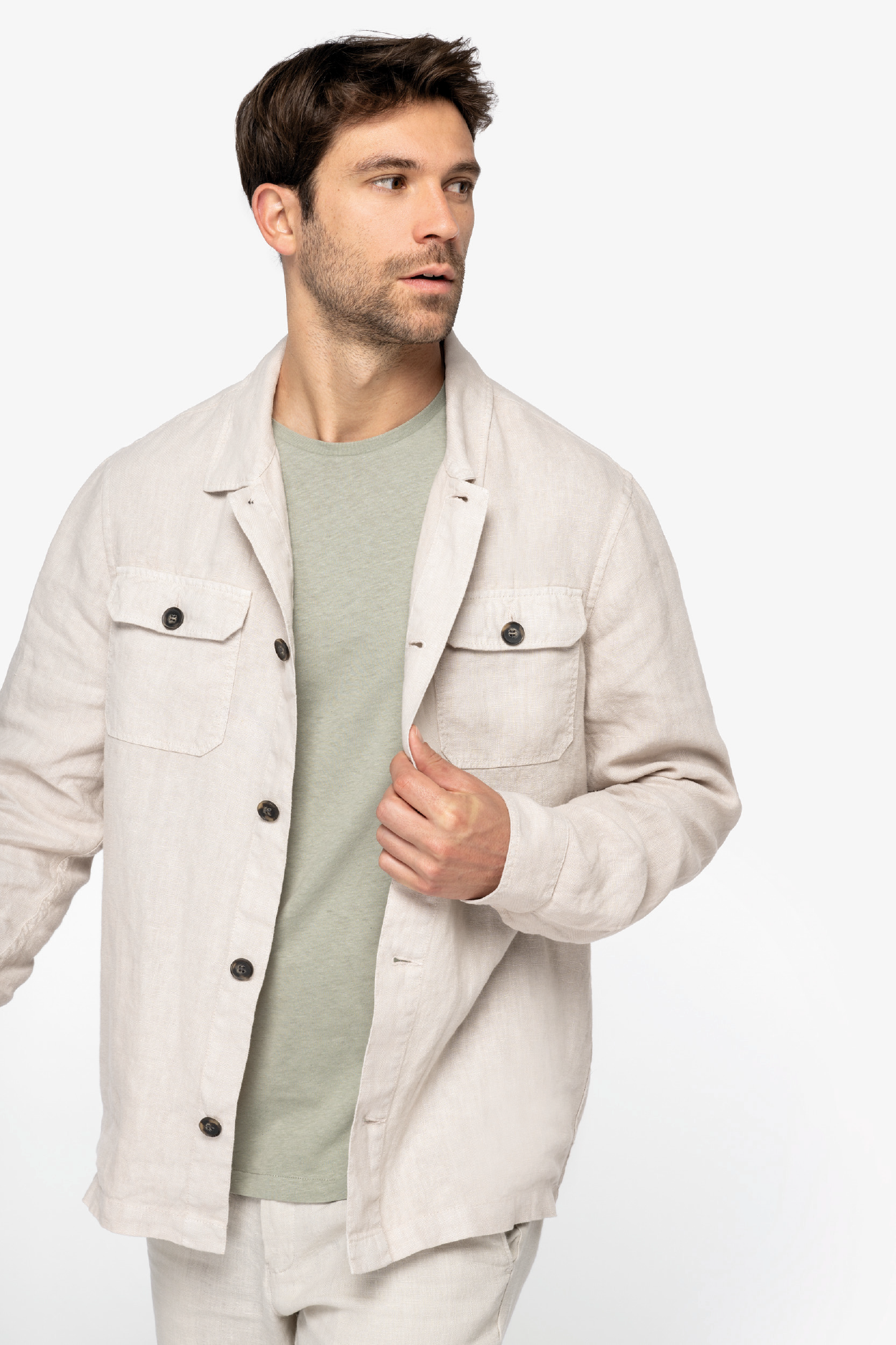 HARRY - OVERSHIRT IN LINO
