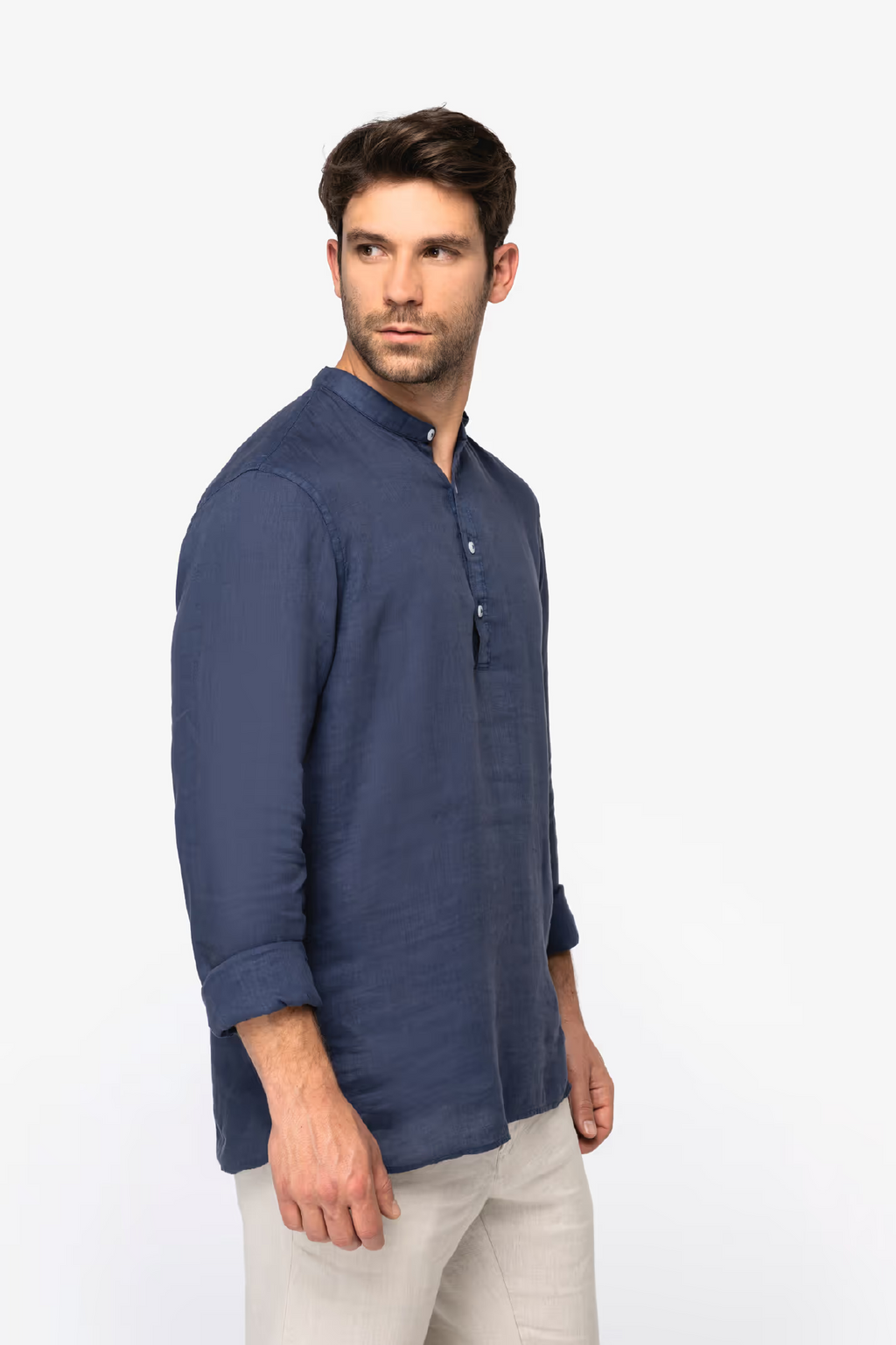 LAWRENCE - CAMICIA KOREANA IN LINO