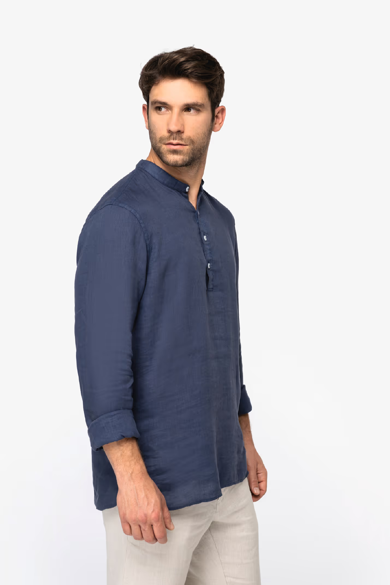 LAWRENCE - CAMICIA KOREANA IN LINO