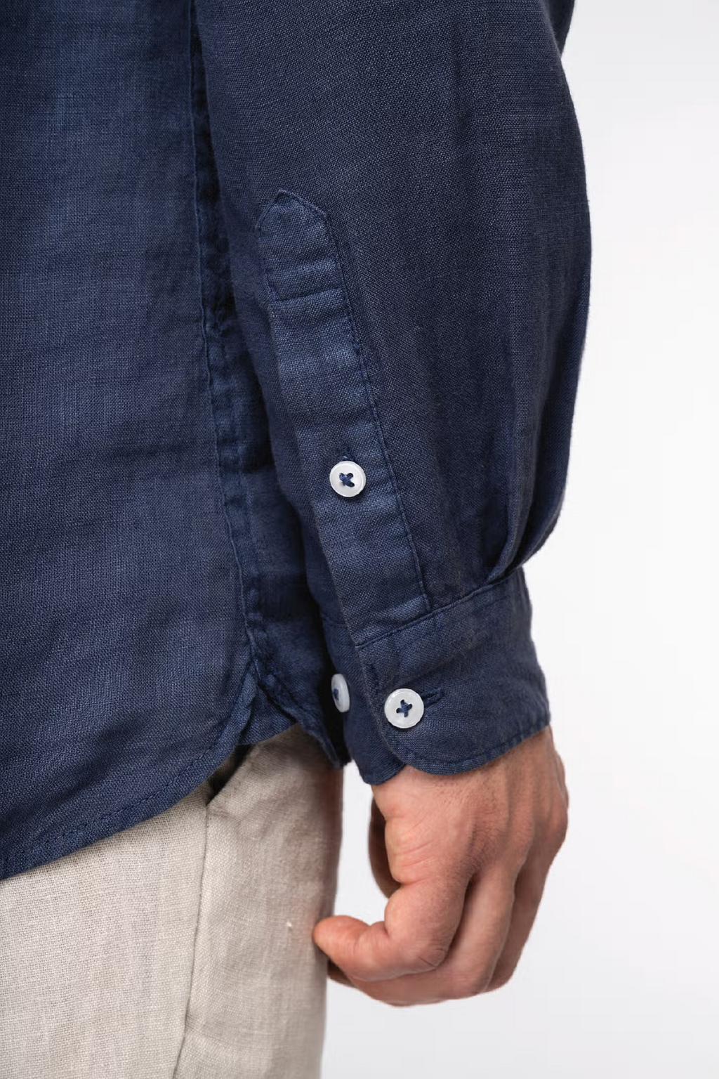 LAWRENCE - CAMICIA KOREANA IN LINO